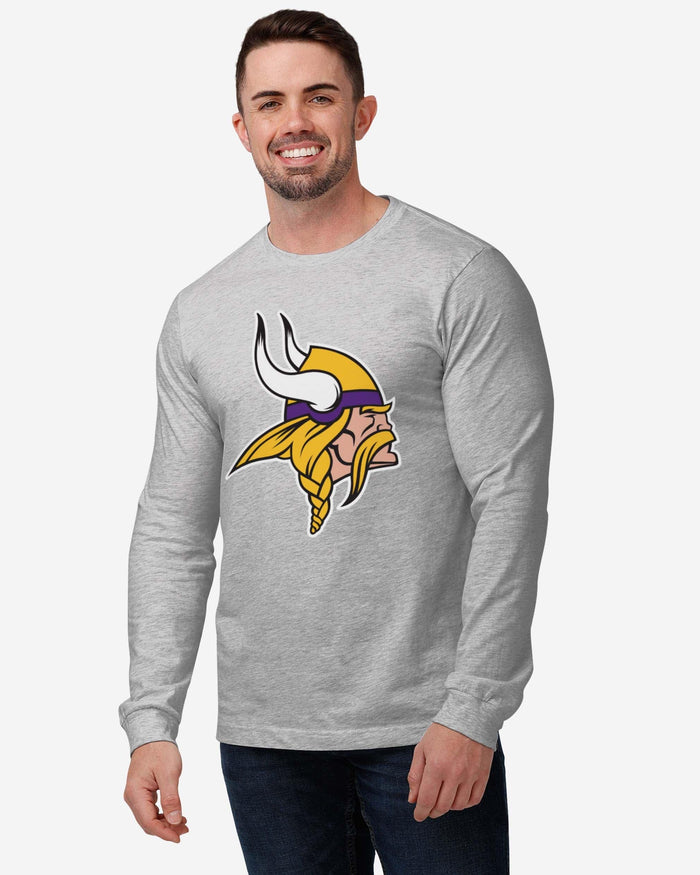 Minnesota Vikings Primary Logo Long Sleeve T-Shirt FOCO - FOCO.com