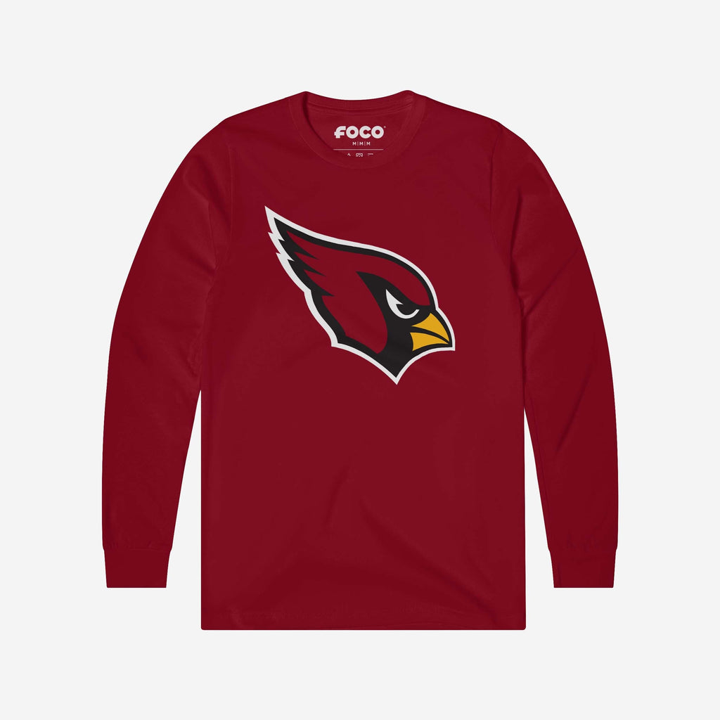 Arizona Cardinals Primary Logo Long Sleeve T-Shirt FOCO Cardinal S - FOCO.com