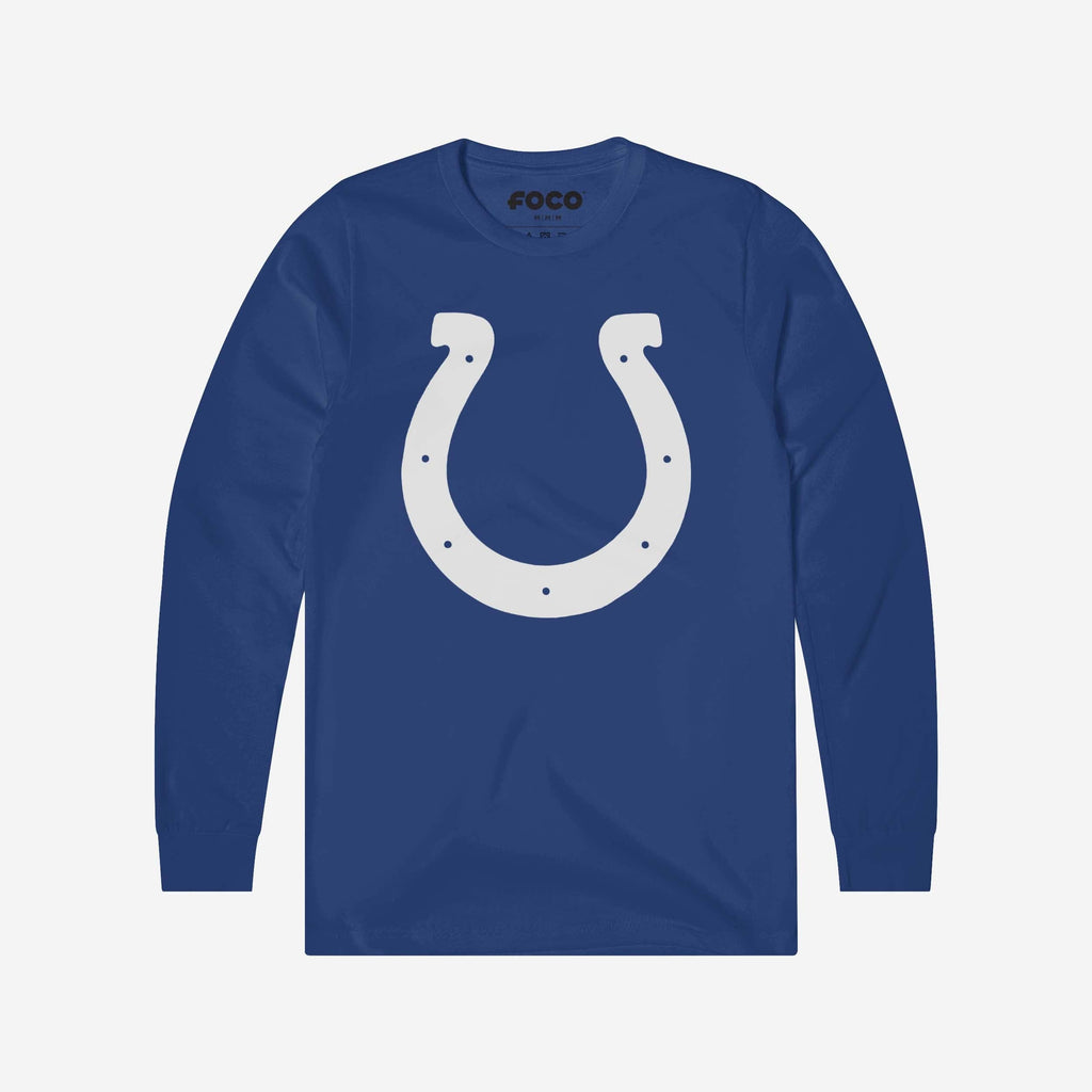 Indianapolis Colts Primary Logo Long Sleeve T-Shirt FOCO True Royal S - FOCO.com