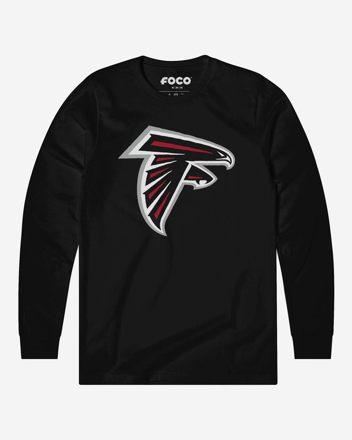 Atlanta Falcons Primary Logo Long Sleeve T-Shirt FOCO Black S - FOCO.com