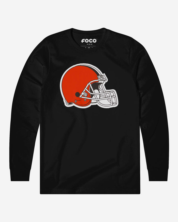 Cleveland Browns Primary Logo Long Sleeve T-Shirt FOCO Black S - FOCO.com