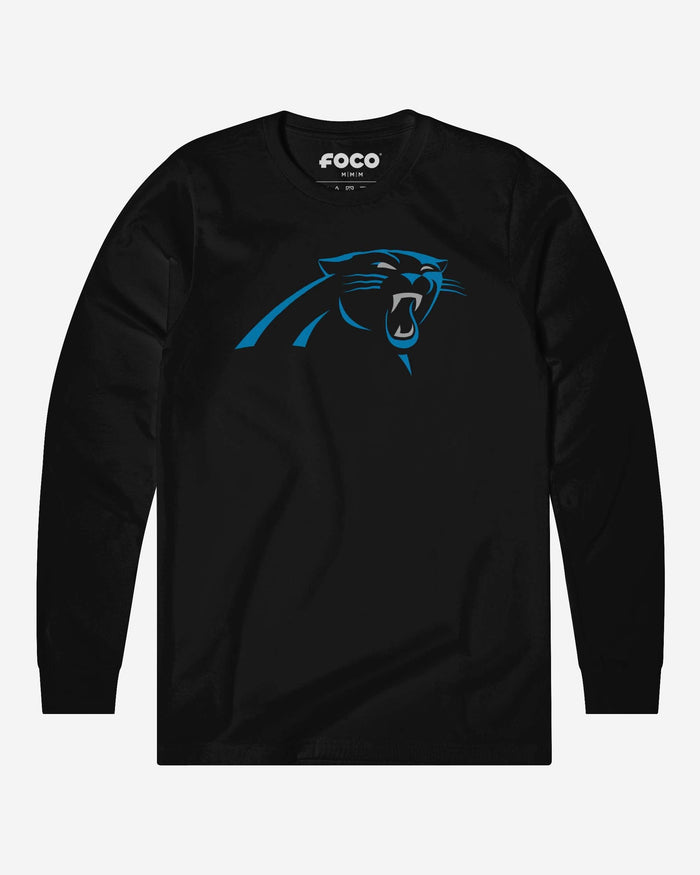 Carolina Panthers Primary Logo Long Sleeve T-Shirt FOCO Black S - FOCO.com