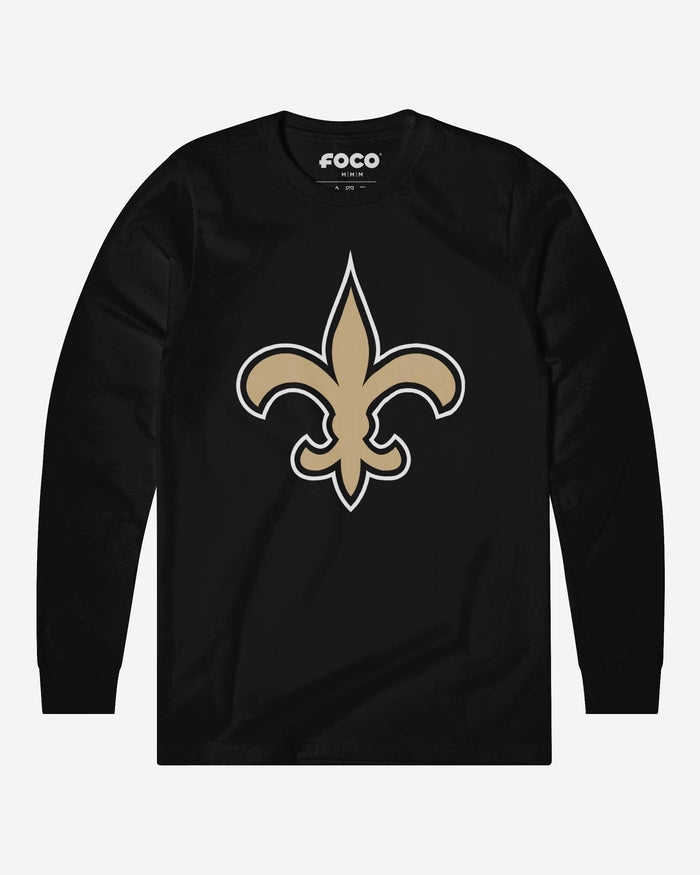 New Orleans Saints Primary Logo Long Sleeve T-Shirt FOCO Black S - FOCO.com