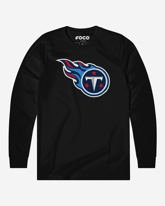 Tennessee Titans Primary Logo Long Sleeve T-Shirt FOCO Black S - FOCO.com