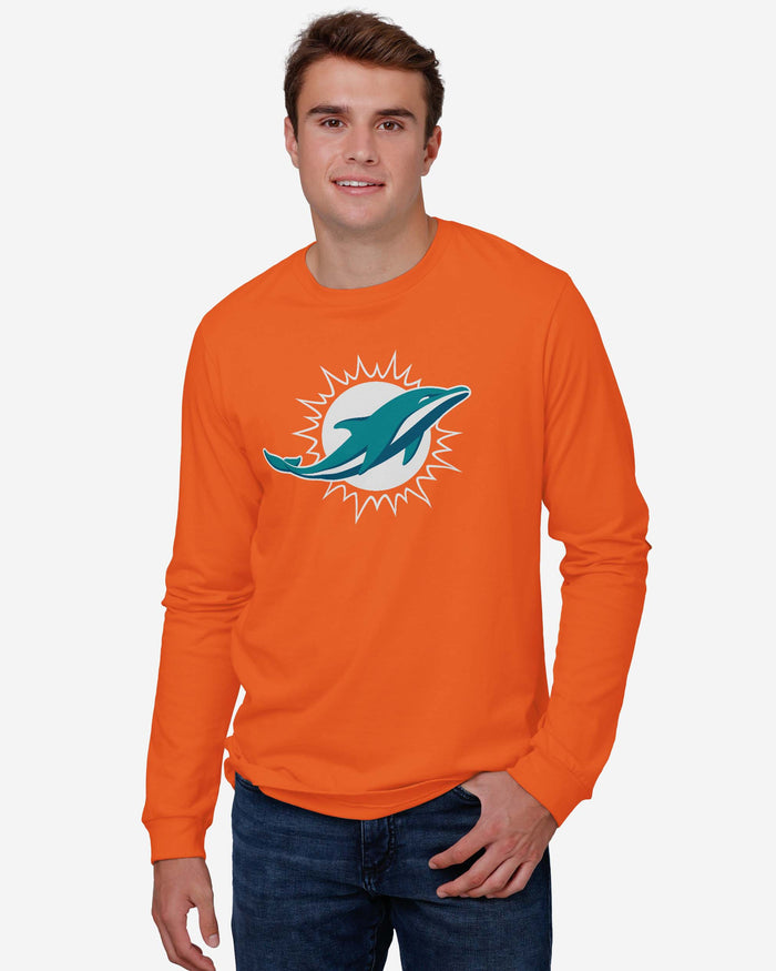 Miami Dolphins Primary Logo Long Sleeve T-Shirt FOCO - FOCO.com