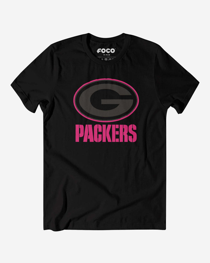 Green Bay Packers Highlight Reel T-Shirt FOCO Black/Neon Pink S - FOCO.com