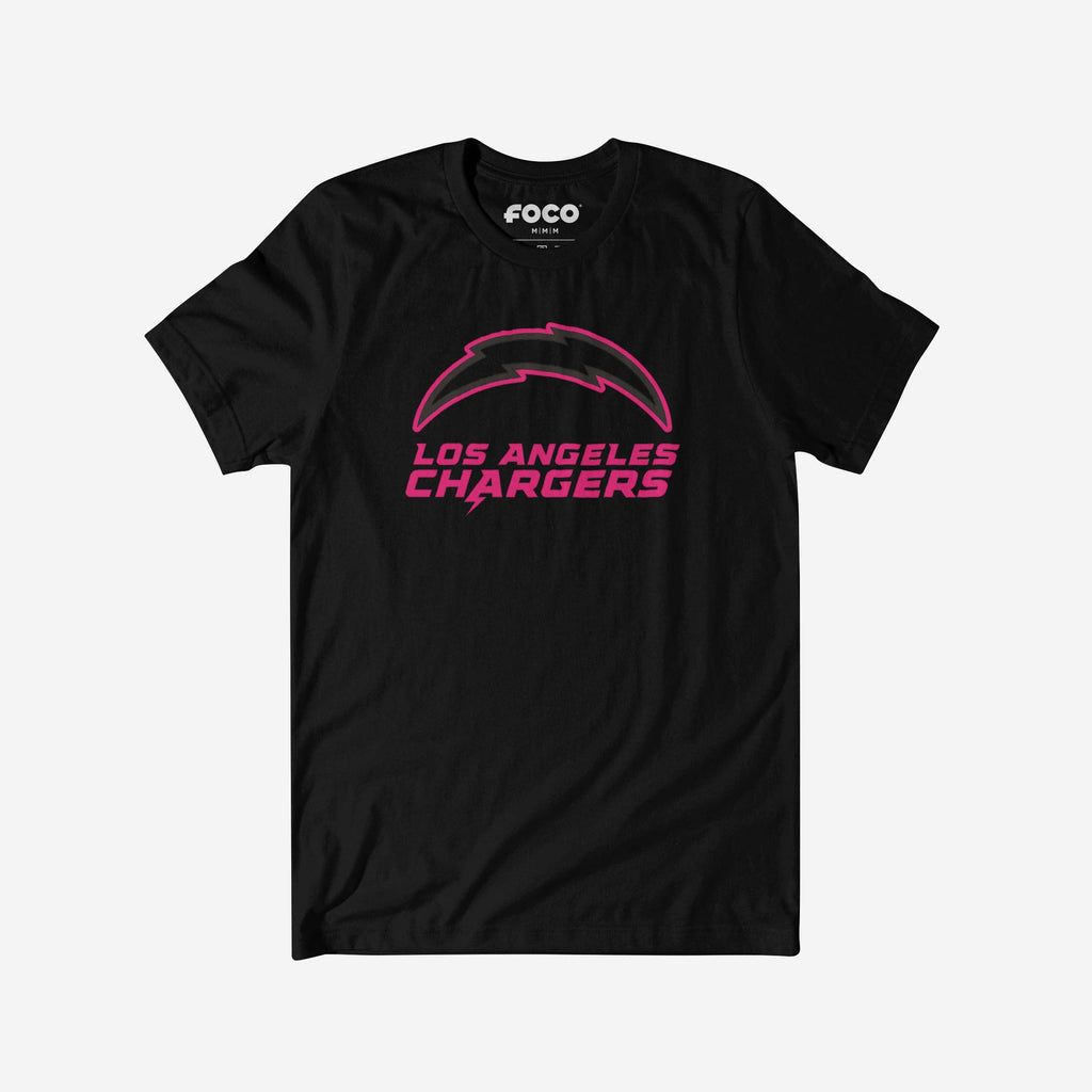 Los Angeles Chargers Highlight Reel T-Shirt FOCO Black/Neon Pink S - FOCO.com