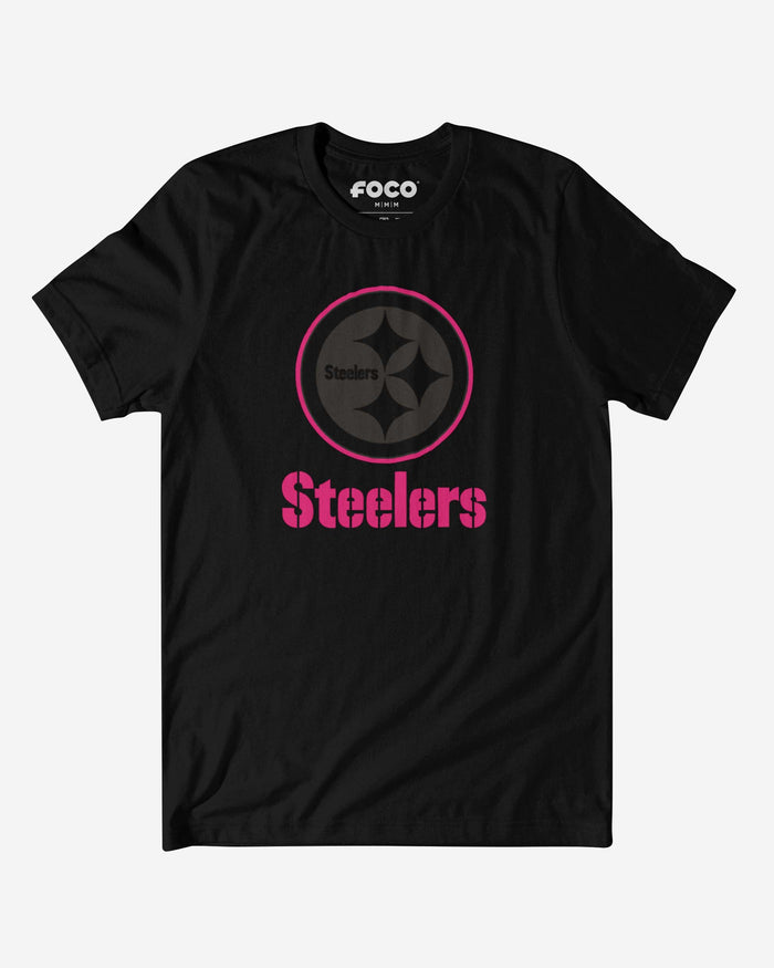 Pittsburgh Steelers Highlight Reel T-Shirt FOCO Black/Neon Pink S - FOCO.com