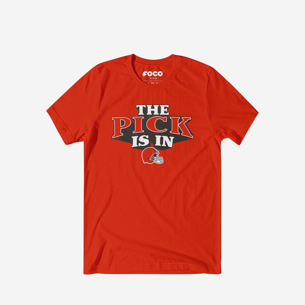 Cleveland Browns Pick Is In T-Shirt FOCO S - FOCO.com
