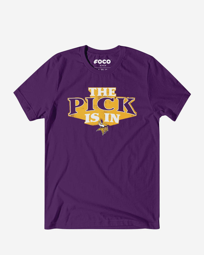 Minnesota Vikings Pick Is In T-Shirt FOCO S - FOCO.com