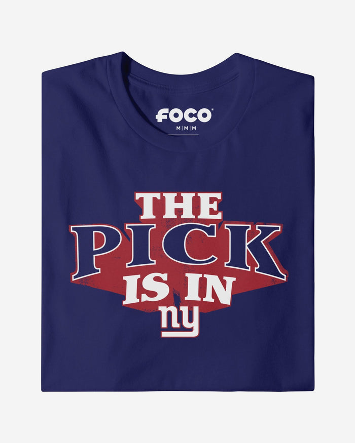 New York Giants Pick Is In T-Shirt FOCO S - FOCO.com