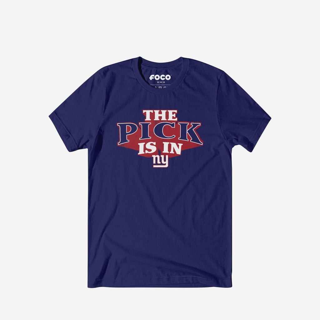 New York Giants Pick Is In T-Shirt FOCO S - FOCO.com