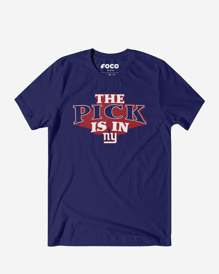 New York Giants Pick Is In T-Shirt FOCO S - FOCO.com
