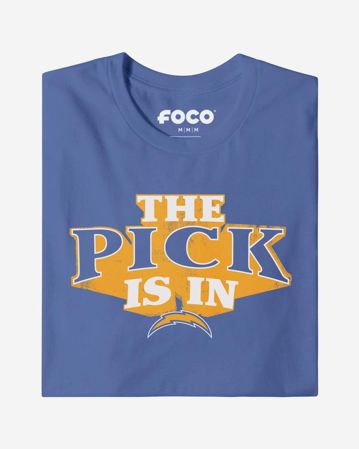 Los Angeles Chargers Pick Is In T-Shirt FOCO S - FOCO.com