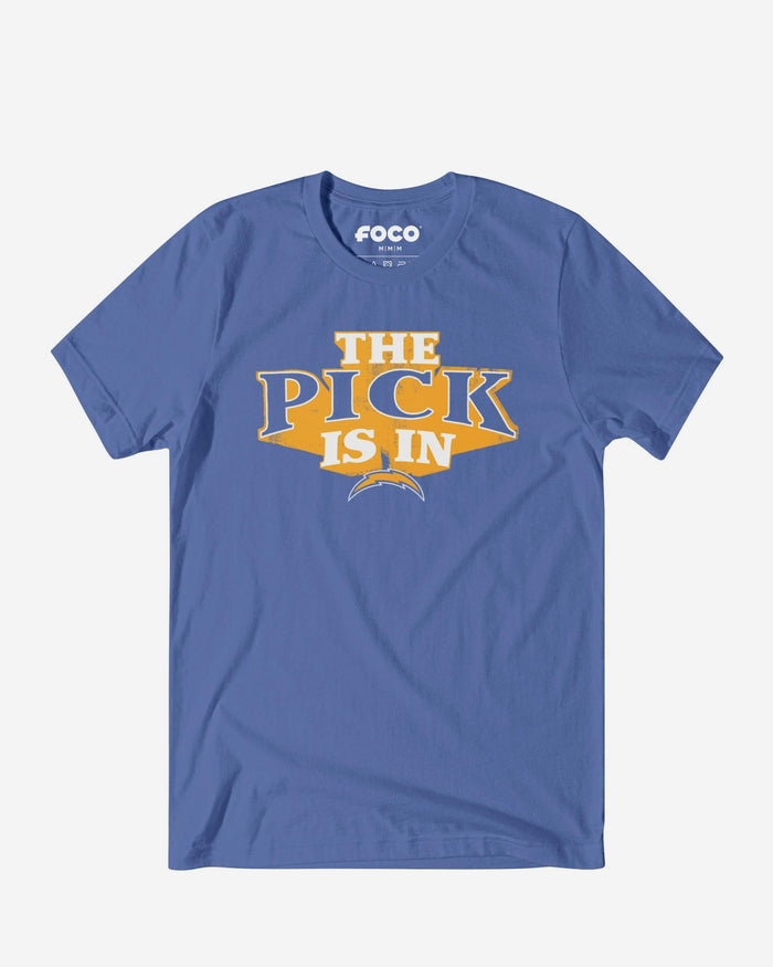 Los Angeles Chargers Pick Is In T-Shirt FOCO S - FOCO.com