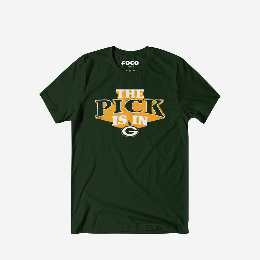 Green Bay Packers Pick Is In T-Shirt FOCO S - FOCO.com