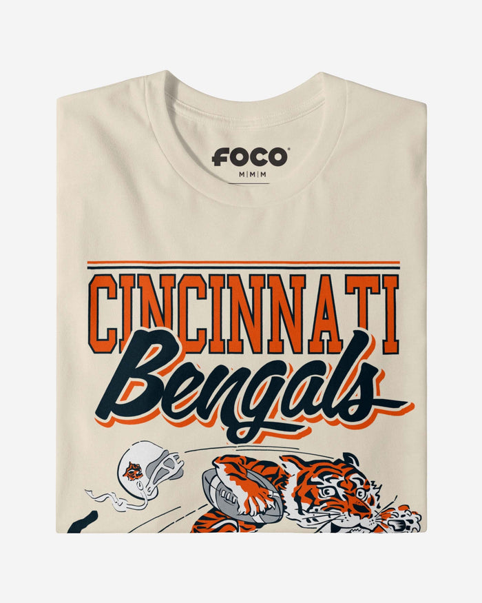 Cincinnati Bengals Retro Logo Mascot T-Shirt FOCO - FOCO.com