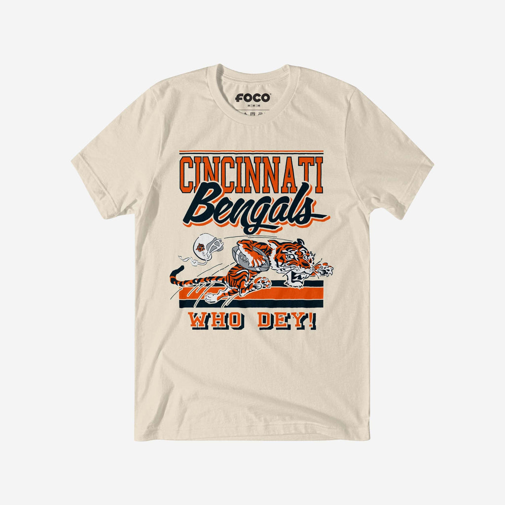 Cincinnati Bengals Retro Logo Mascot T-Shirt FOCO S - FOCO.com