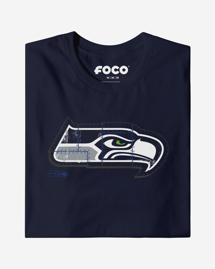 Seattle Seahawks Rivet Logo T-Shirt FOCO S - FOCO.com