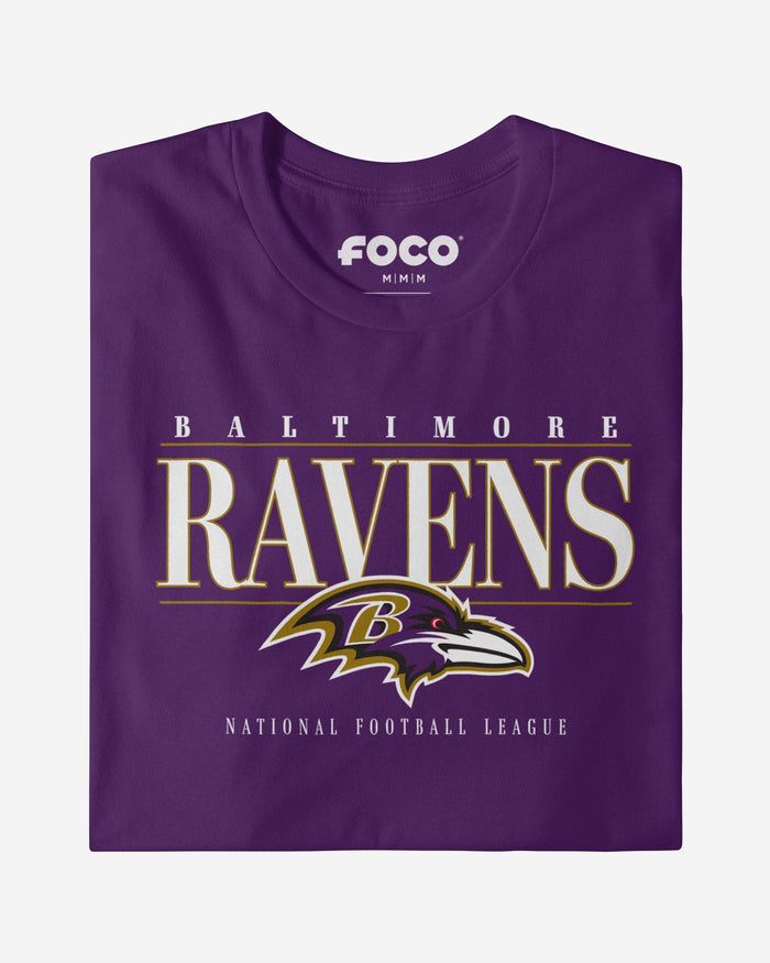 Baltimore Ravens Signature Bar T-Shirt FOCO - FOCO.com