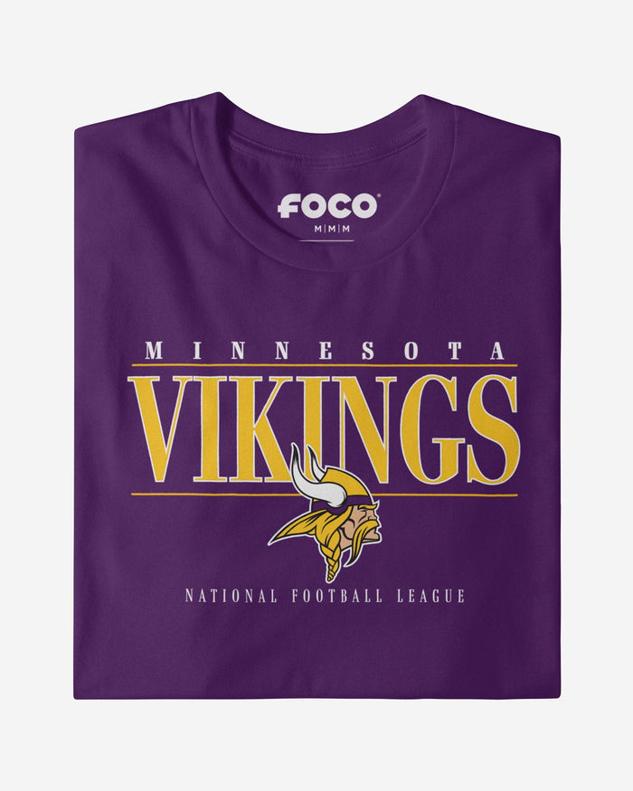 Minnesota Vikings Signature Bar T-Shirt FOCO - FOCO.com