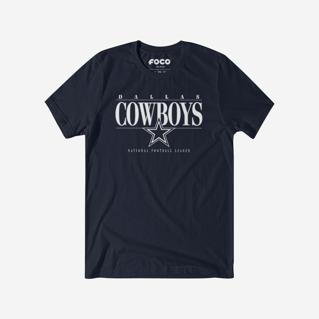 Dallas Cowboys Signature Bar T-Shirt FOCO S - FOCO.com