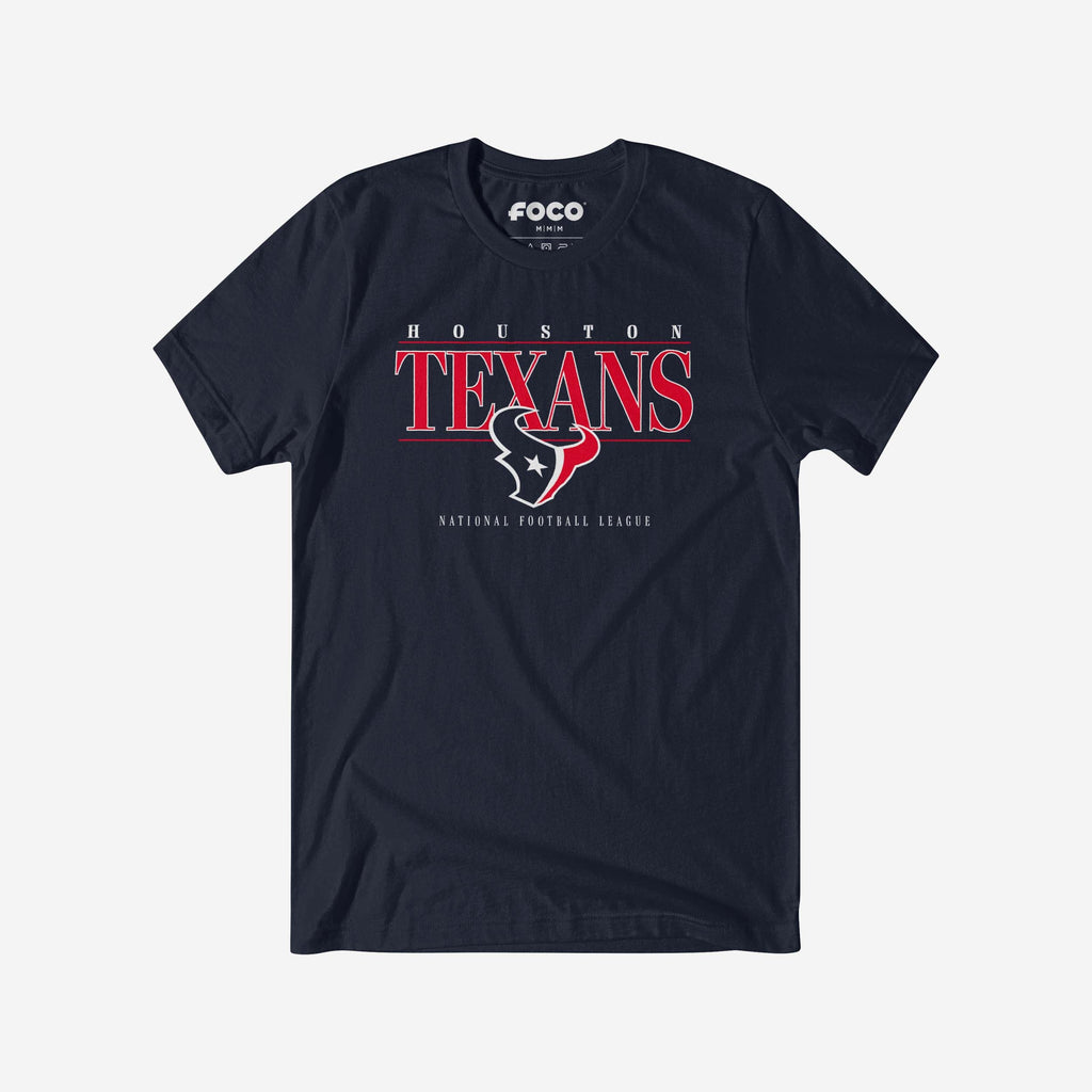 Houston Texans Signature Bar T-Shirt FOCO S - FOCO.com