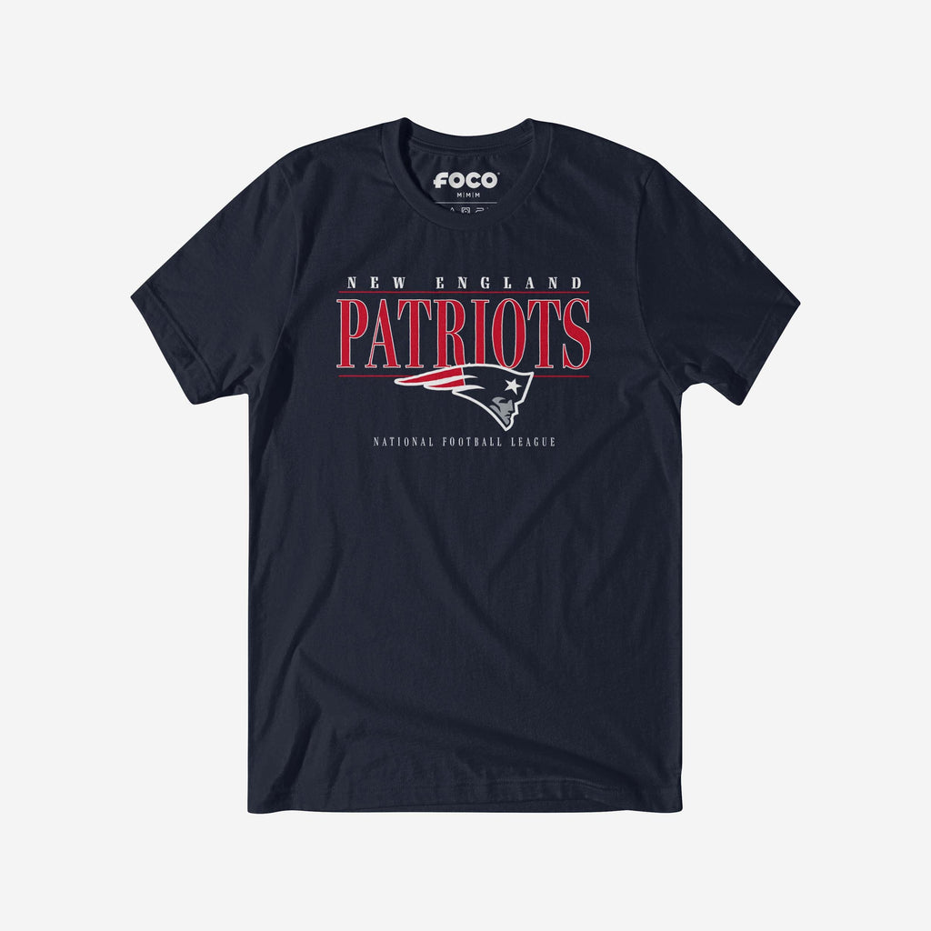 New England Patriots Signature Bar T-Shirt FOCO S - FOCO.com