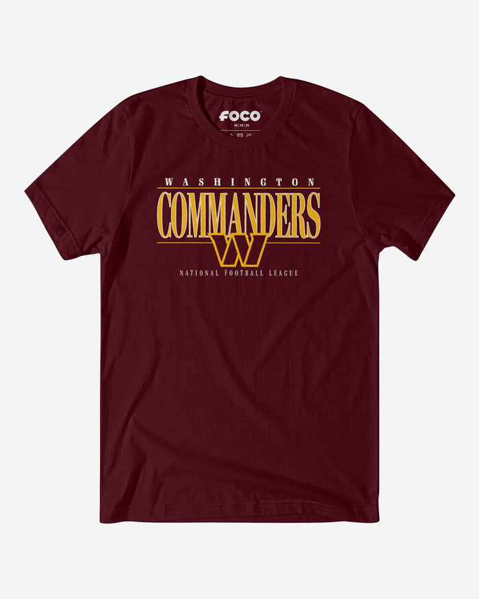 Washington Commanders Signature Bar T-Shirt FOCO S - FOCO.com