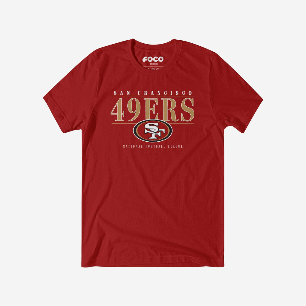 San Francisco 49ers Signature Bar T-Shirt FOCO S - FOCO.com