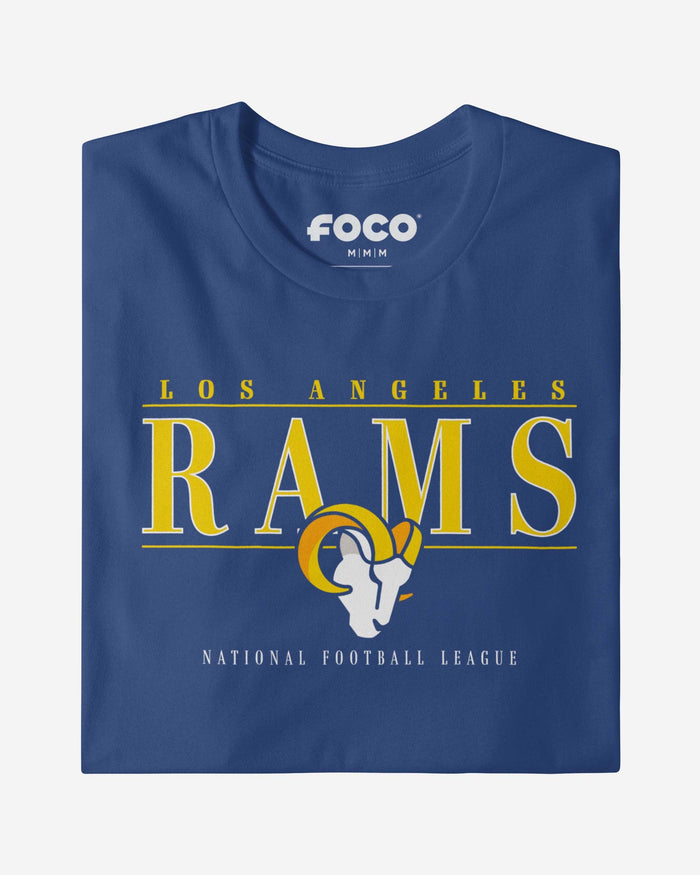 Los Angeles Rams Signature Bar T-Shirt FOCO - FOCO.com