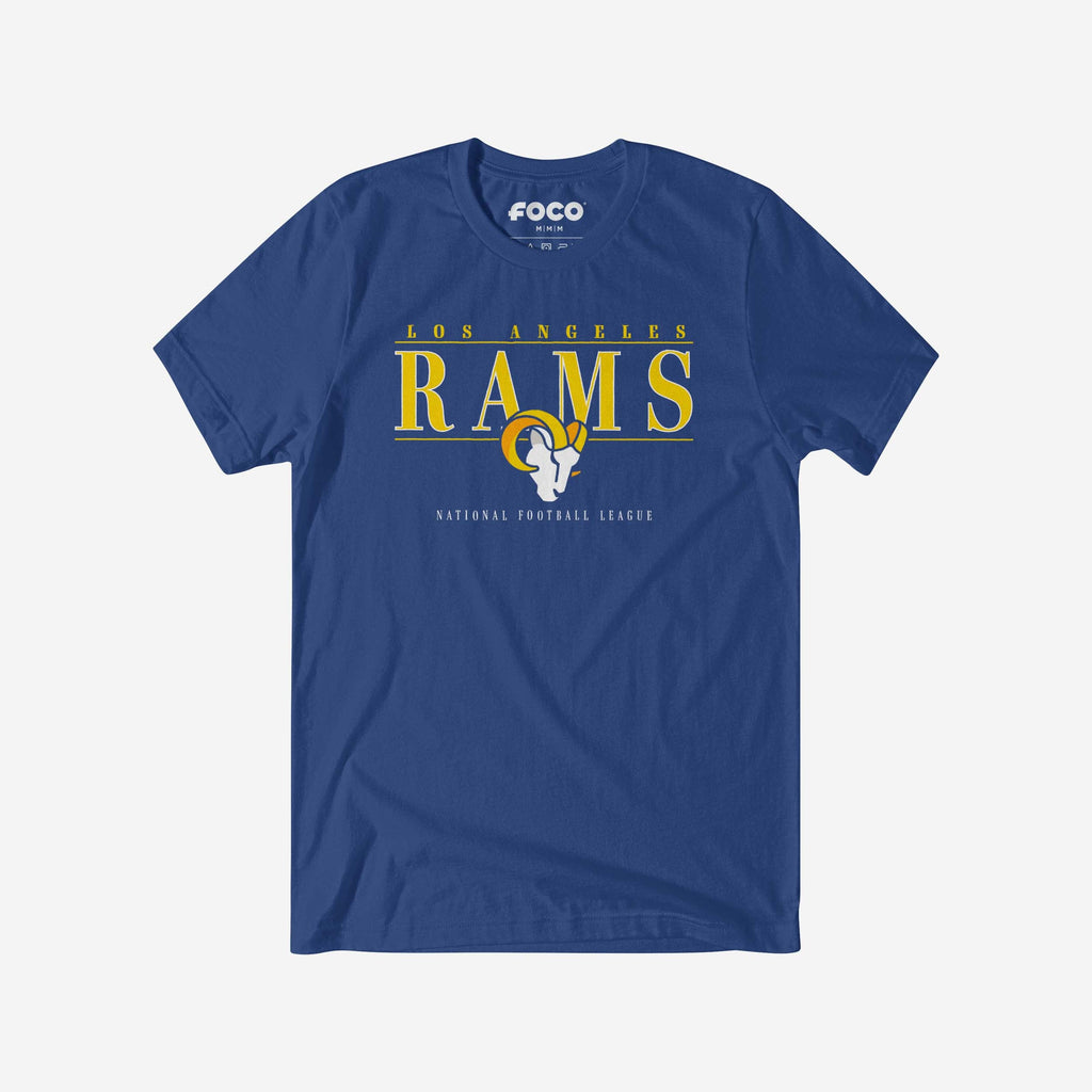 Los Angeles Rams Signature Bar T-Shirt FOCO S - FOCO.com