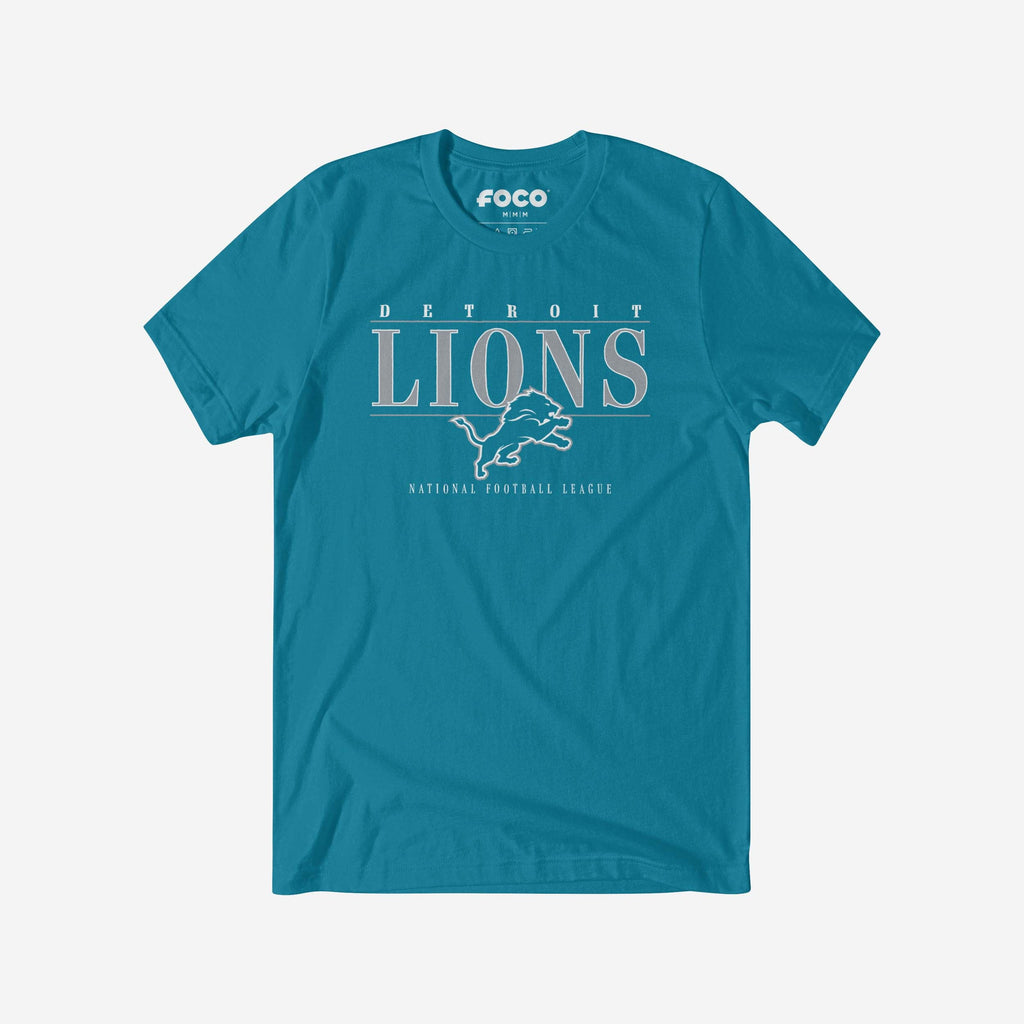 Detroit Lions Signature Bar T-Shirt FOCO S - FOCO.com