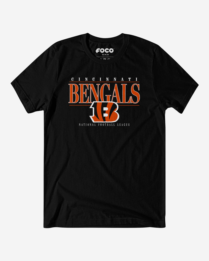 Cincinnati Bengals Signature Bar T-Shirt FOCO S - FOCO.com