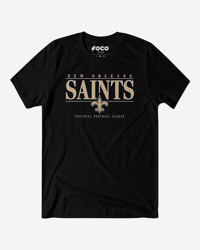 New Orleans Saints Signature Bar T-Shirt FOCO S - FOCO.com