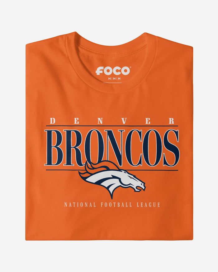 Denver Broncos Signature Bar T-Shirt FOCO - FOCO.com