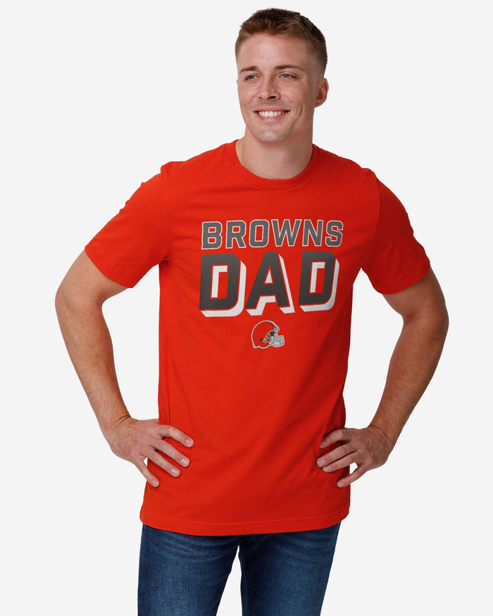 Cleveland Browns Team Dad T-Shirt FOCO - FOCO.com