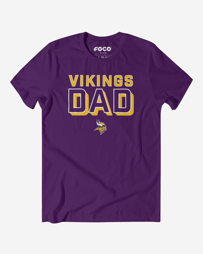 Minnesota Vikings Team Dad T-Shirt FOCO S - FOCO.com