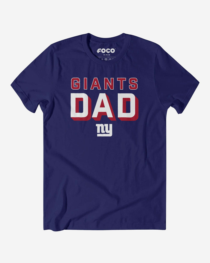 New York Giants Team Dad T-Shirt FOCO S - FOCO.com