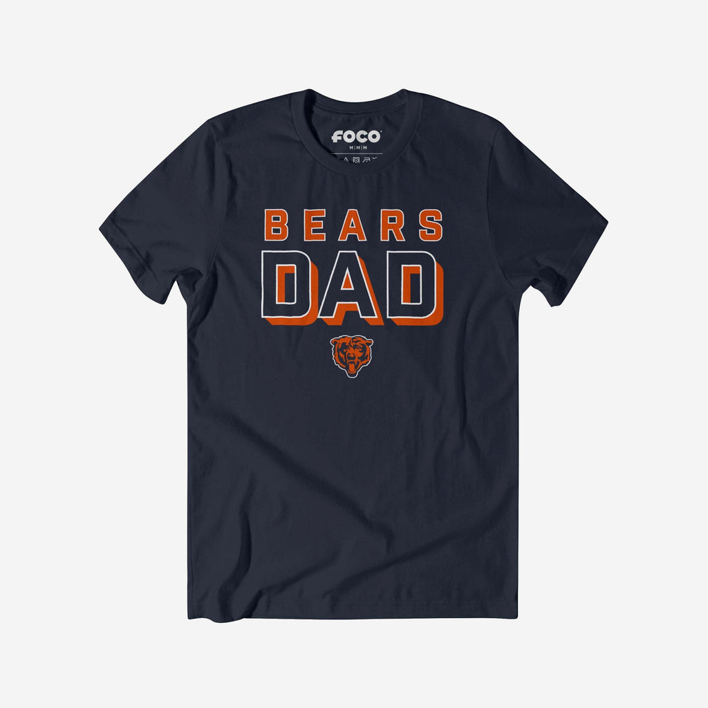 Chicago Bears Team Dad T-Shirt FOCO S - FOCO.com