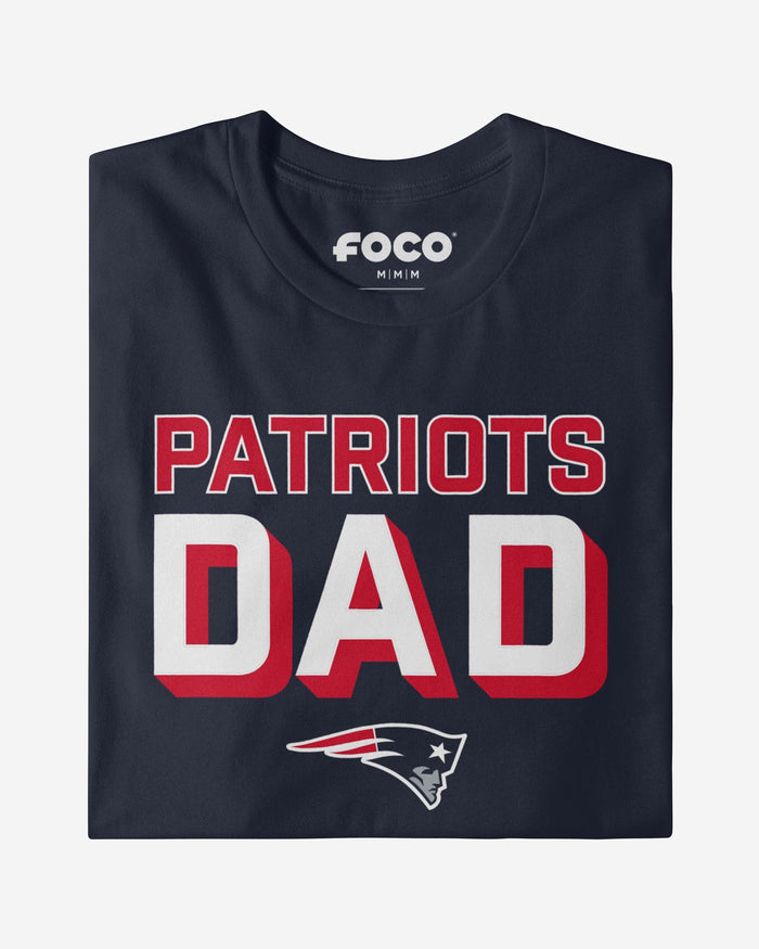 New England Patriots Team Dad T-Shirt FOCO - FOCO.com