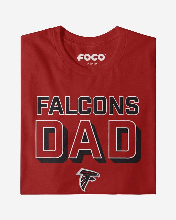 Atlanta Falcons Team Dad T-Shirt FOCO - FOCO.com