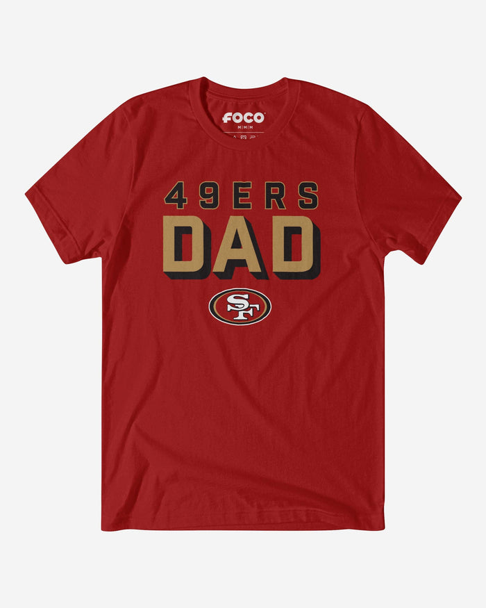 San Francisco 49ers Team Dad T-Shirt FOCO S - FOCO.com