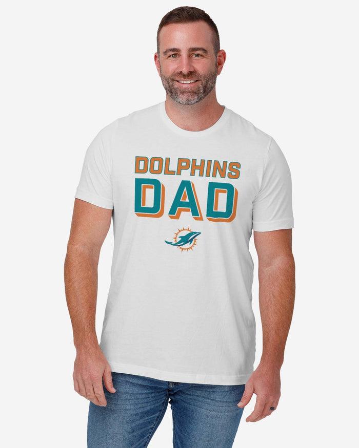 Miami Dolphins Team Dad T-Shirt FOCO - FOCO.com