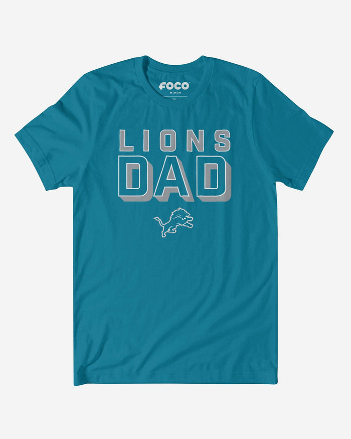 Detroit Lions Team Dad T-Shirt FOCO S - FOCO.com