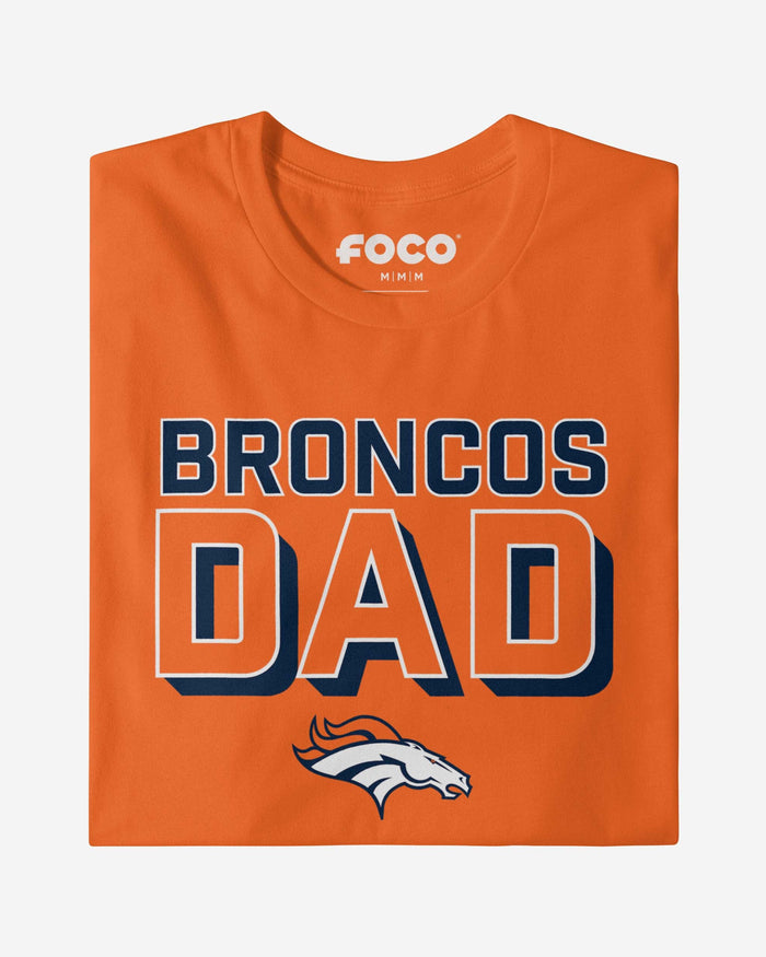 Denver Broncos Team Dad T-Shirt FOCO - FOCO.com