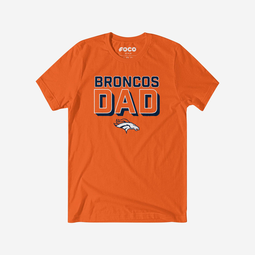 Denver Broncos Team Dad T-Shirt FOCO S - FOCO.com