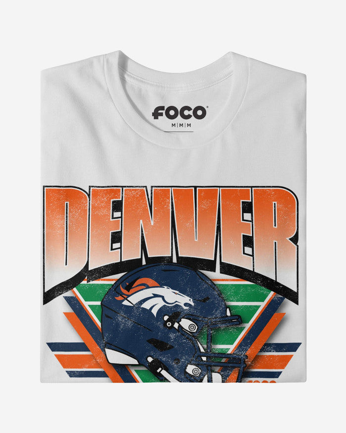 Denver Broncos Triangle Vintage T-Shirt FOCO - FOCO.com