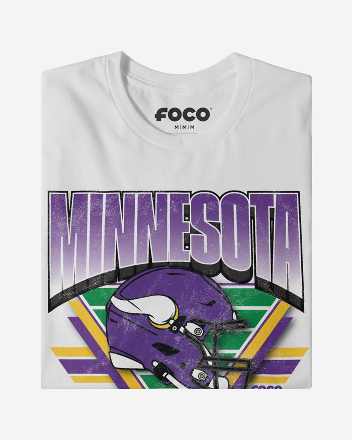 Minnesota Vikings Triangle Vintage T-Shirt FOCO - FOCO.com