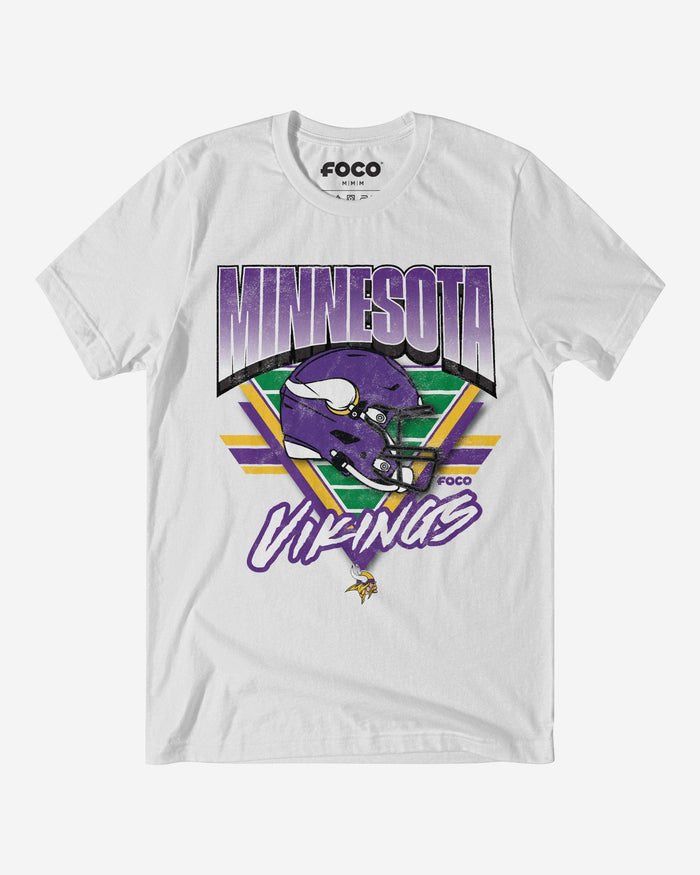 Minnesota Vikings Triangle Vintage T-Shirt FOCO S - FOCO.com